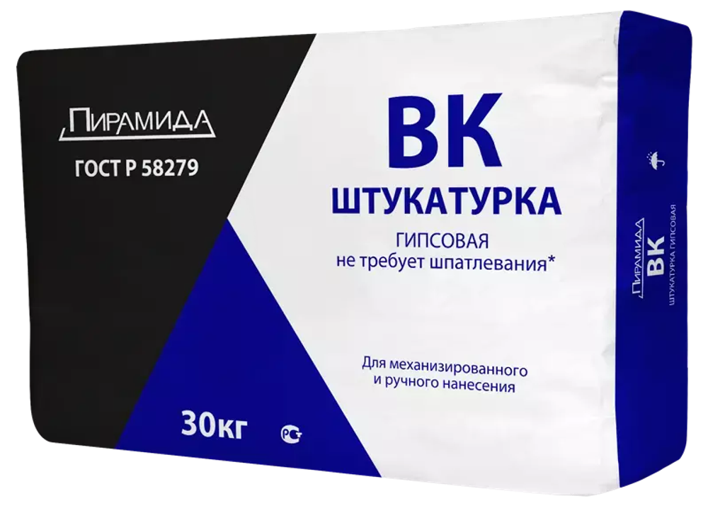 Гипсовая штукатурка ПИРАМИДА ВК беж. (30кг)