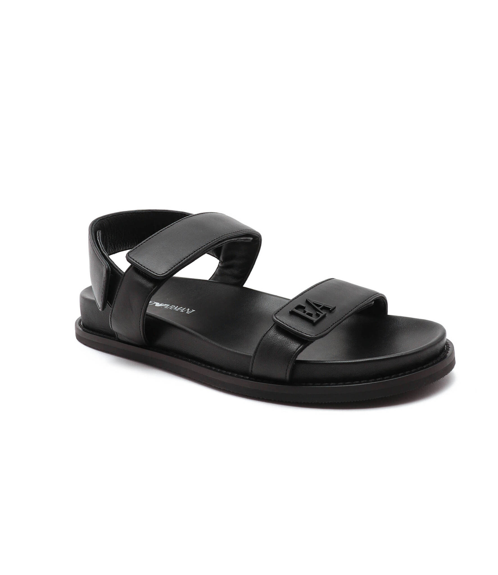 Кожаные босоножки Emporio Armani - черный(X3P815 XF271)