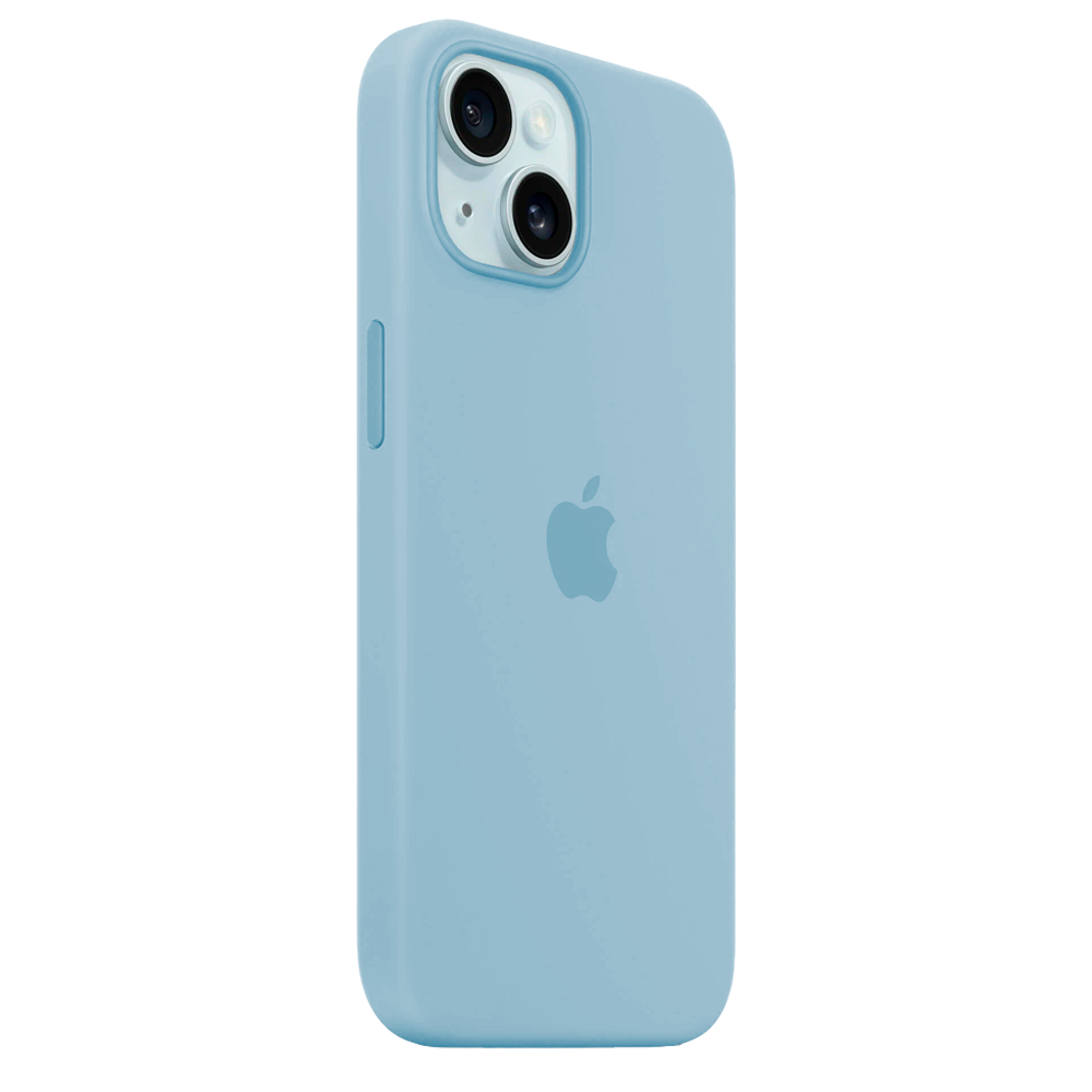 Силиконовый чехол с поддержкой MagSafe Apple Silicone Case для iPhone 15 Plus, Light Blue (Светло-голубой)