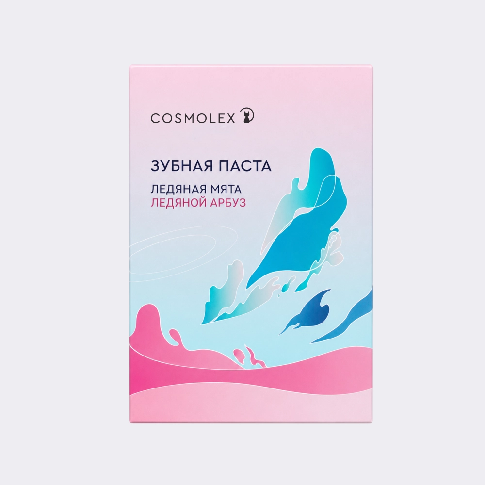 Набор зубных паст Cosmolex Ледяная мята, Ледяной арбуз