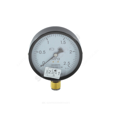 Манометр МД02 радиальный Дк100мм 0-0,6 МПа кл.1,5 G1/2" ЭКОМЕРА МД02-100-G-0,6МПа-ЭИ .
