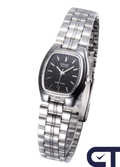 Casio LTP-1169D-1A — женские классические часы с чёрным циферблатом