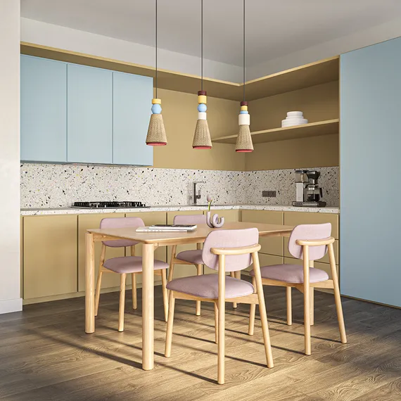 Светильник подвесной atelier, D16х30 см, лавандовое ретро
