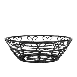 Корзинка для подачи d 20,5 см h6 см черная круглая нерж. P.L. Proff Cuisine