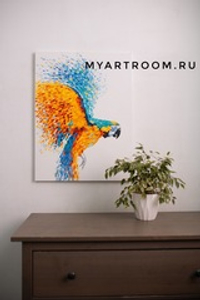 Картина с попугаем