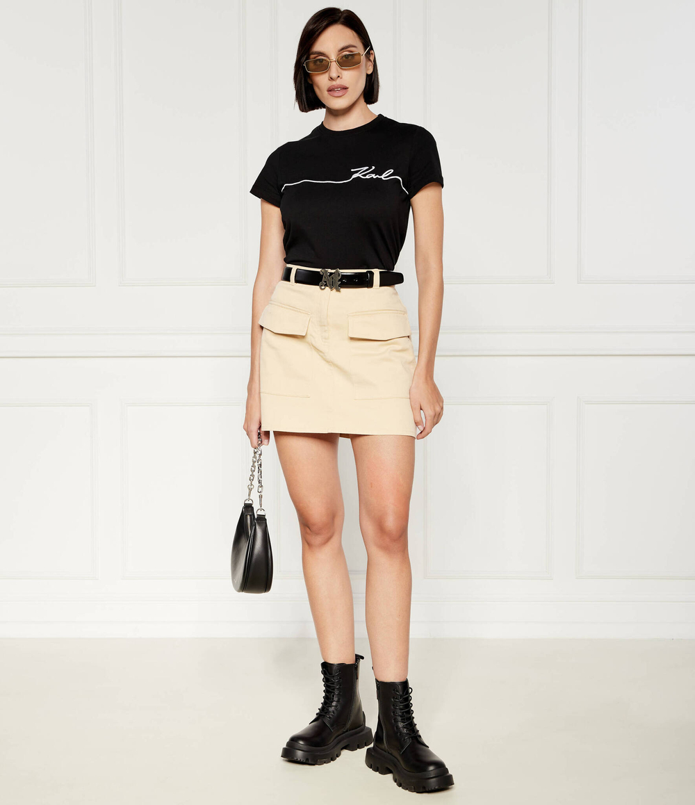 Футболка seasonal Karl Lagerfeld - черный(245W1706)