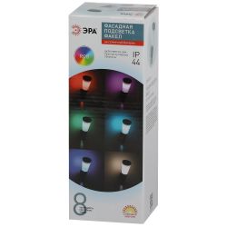 Светильник уличный ЭРА ERAFS012-09 на солнечной батарее настенный Факел RGB 1 LED | Садовые фасадные светильники
