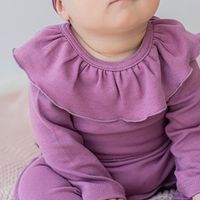 Лонгслив с рюшей "Сирень" 0+