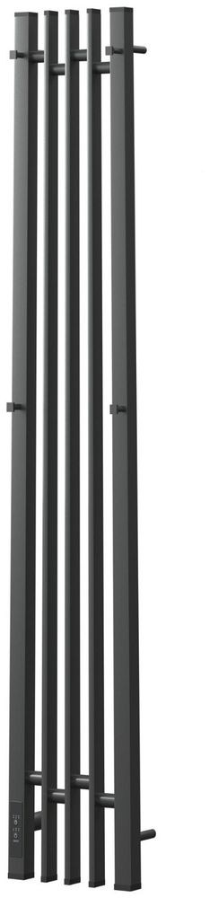 Полотенцесушитель электрический Point Фрея PN20732GB П2 180x1200 диммер слева, графит блеск