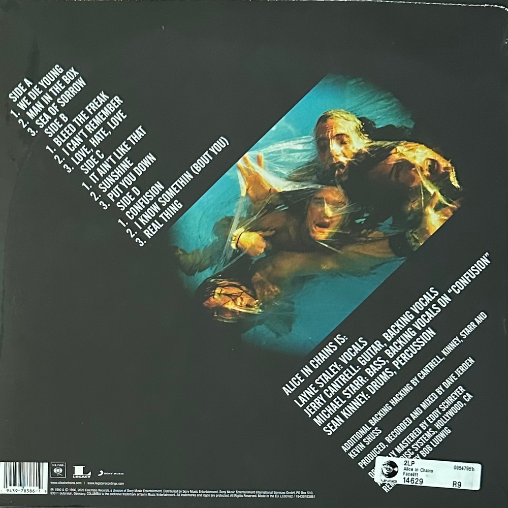 Alice In Chains ‎– Facelift 2LP (Европа 2021г.)