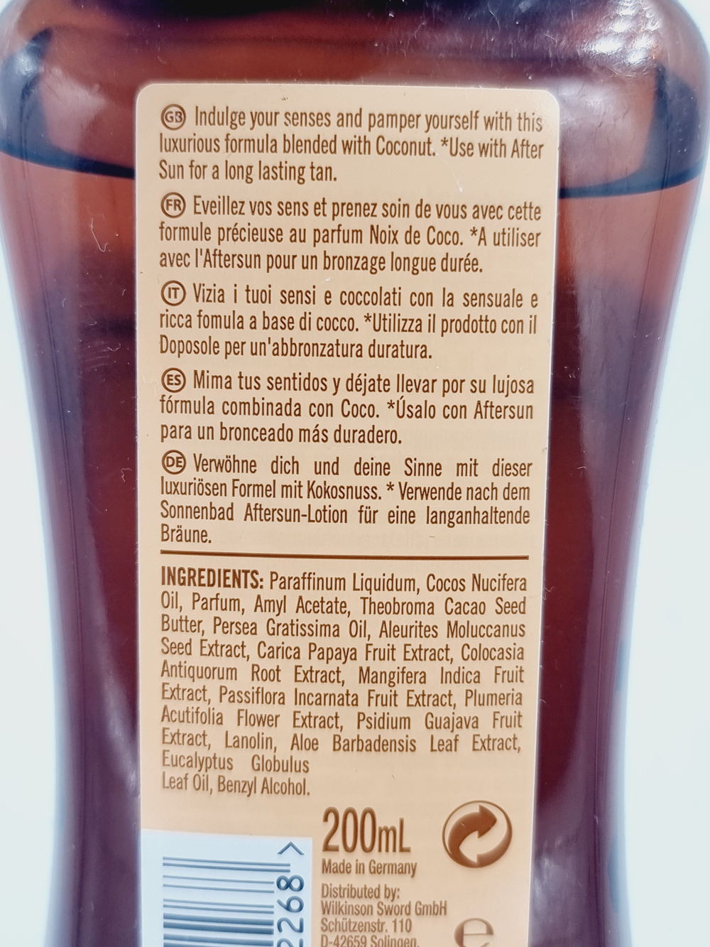 Масло для усиления загара Hawaiian Tropic с растительными экстрактами, аромат экзотических фруктов 200 мл (Германия)