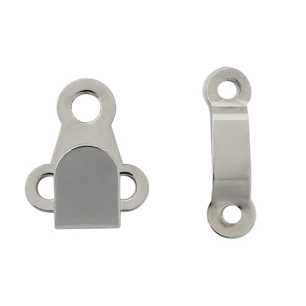 Крючки пришивные 15х11 мм, nickel, 10 шт
