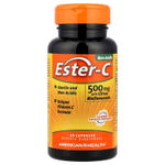 American Health, Ester-C® с цитрусовыми биофлавоноидами, 60 капсул