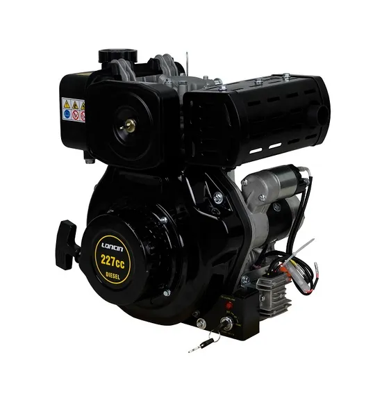 Двигатель дизельный "LONCIN" LCD230FD D20 5А (5 л.с., эл стартер, катушка 5 А)