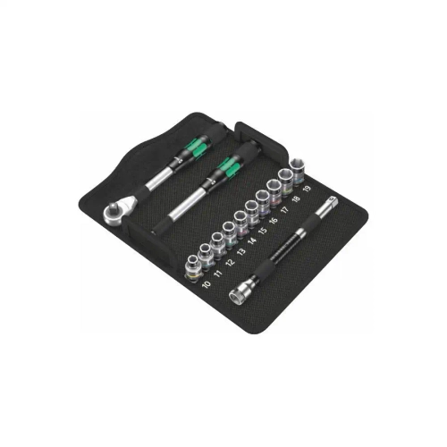 Набор с трещоткой 8006 SC 1 Zyklop Hybrid-, привод 1/2", метрический, 13 предметов WERA 05004090001