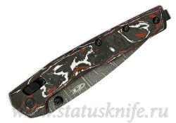 Нож Zero Tolerance Red White CF Vegas Forge Damascus 0117VFDAMфотография - 3