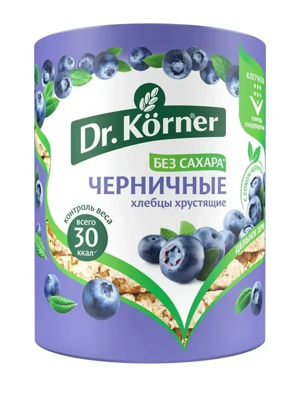 Хлебцы Др Корнер Злаковый коктейль Черничный 100г