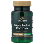 Swanson Vitamins, комплекс с йодом тройного действия, 12,5 мг, 60 растительных капсул