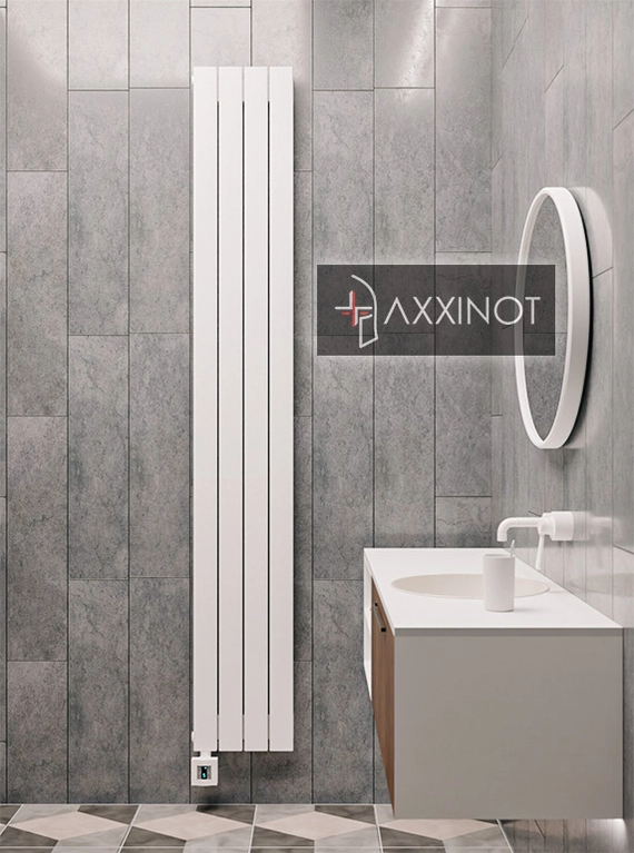 Axxinot Adero VE 2000 - вертикальный электрический трубчатый радиатор высотой 2000 мм, белый