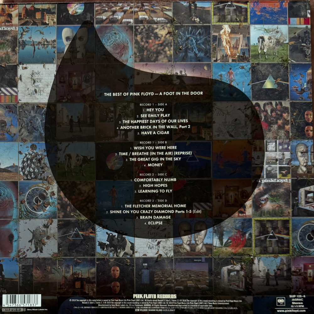 Pink Floyd ‎– A Foot In The Door: The Best Of Pink Floyd 2LP (Япония 2024г.)