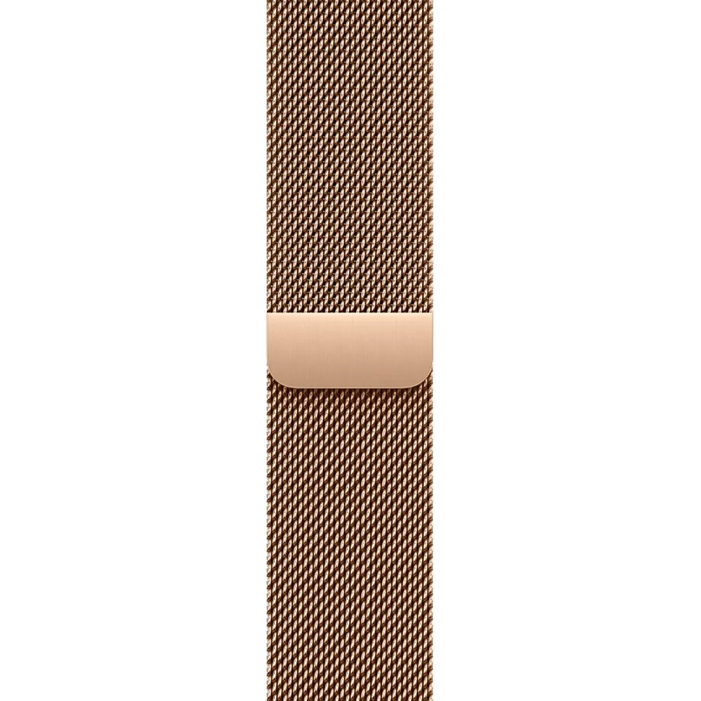 Умные часы Apple Watch Series 11 GPS + Cellular, 46mm, Natural Titanium Case with Gold Milanese Loop