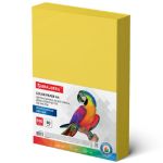 Бумага цветная А4, 80г/м2, Brauberg, 500л, жёлтая интенсив