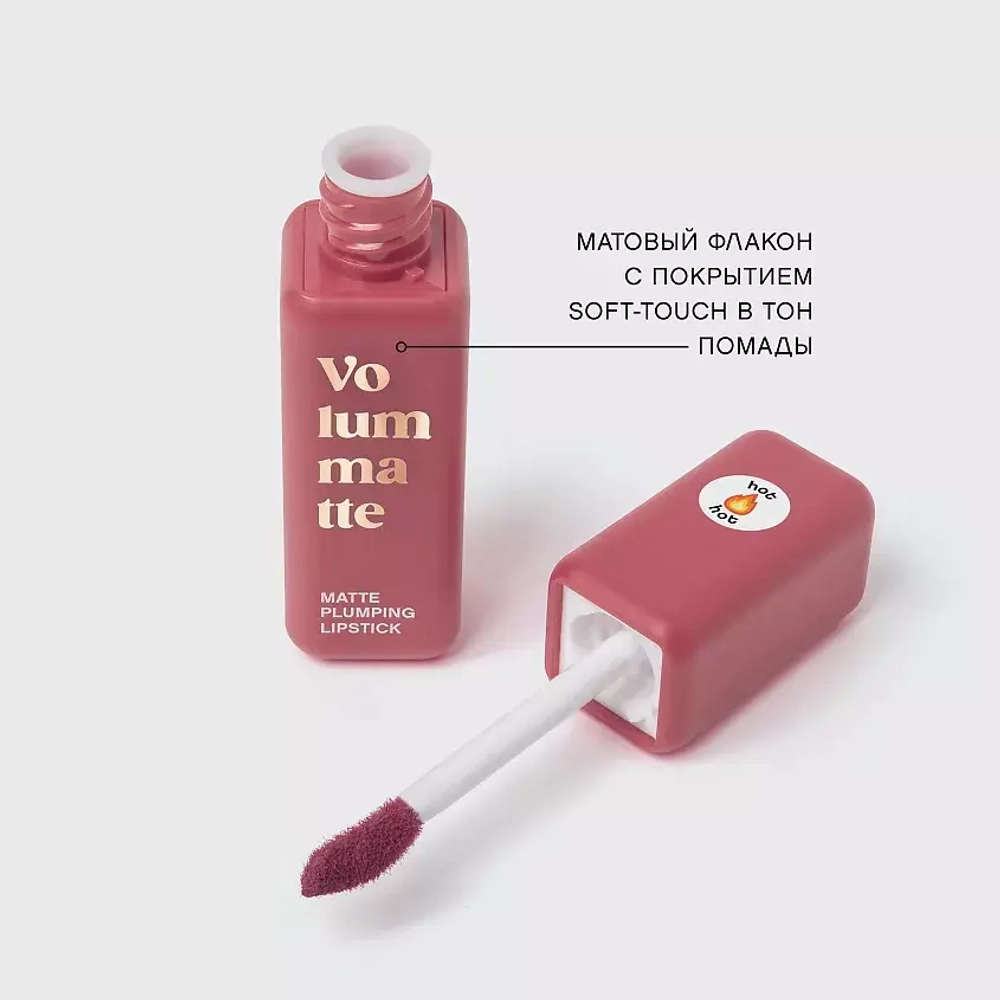 Vivienne Sabo Volummatte Matte Plumping Lipstick Жидкая матовая помада для губ с плампинг-эффектом 03 Терракотовый