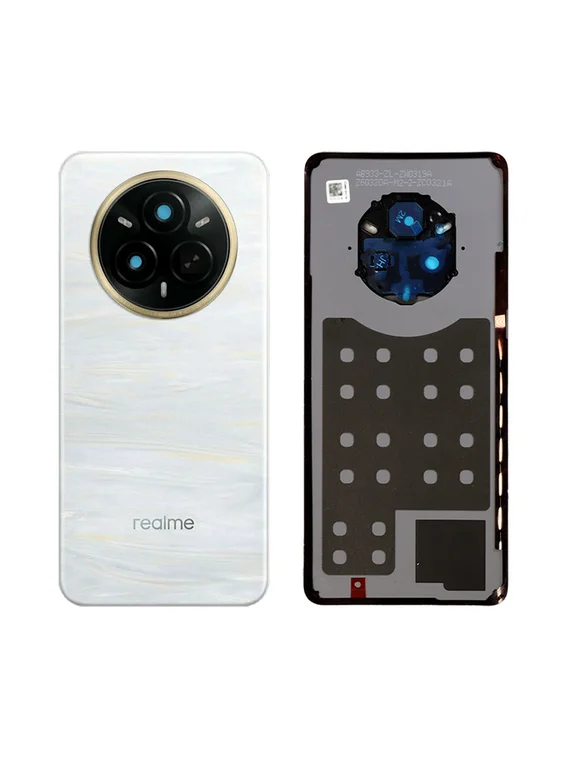 Задняя крышка для Realme 14 Pro Белая (White) со стеклом камеры