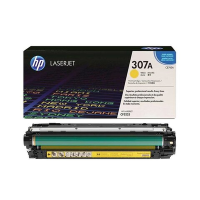 Картридж HP 307A (CE742A) для LaserJet Pro CP5220/CP5221/CP5225/P5229 желтый (7.3k)