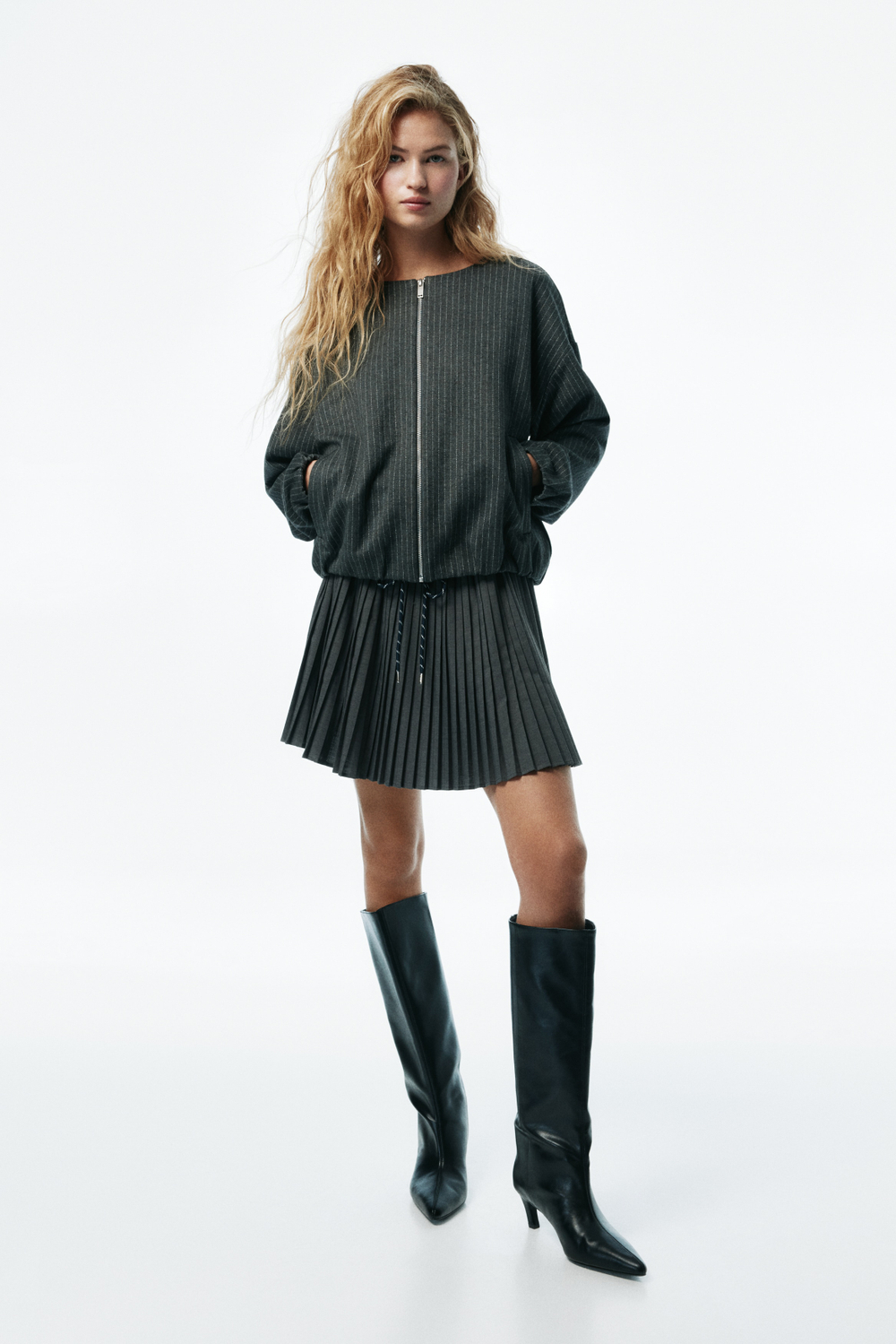 Куртка оверсайз из джерси - H&M