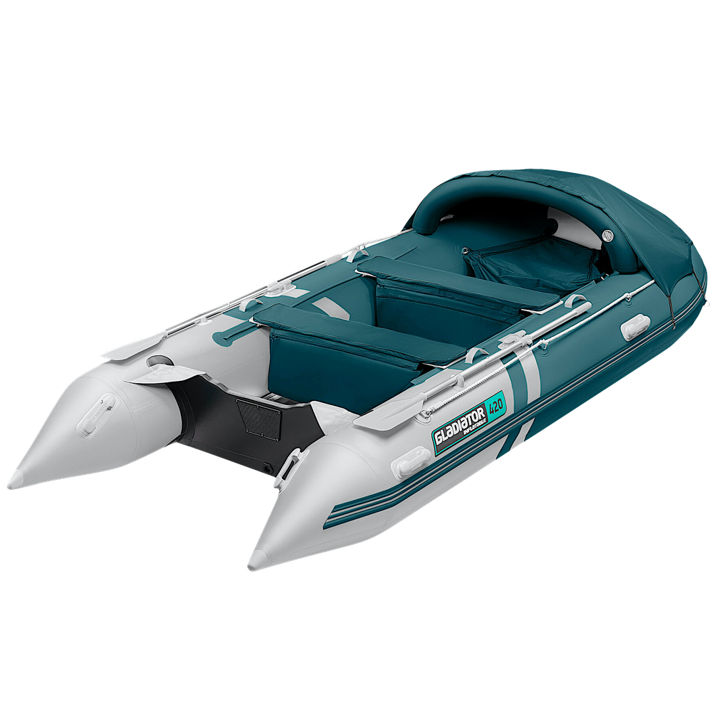 Лодка ПВХ Gladiator Active C420AL с алюминиевым полом -