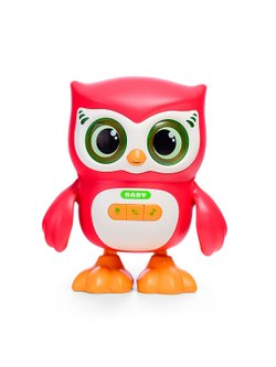 Игрушка детская Сова интерактивная цвет красный (S-004A)