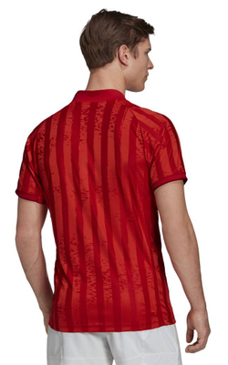 Мужская теннисная футболка Adidas Freelift Tee ENG M - scarlet/white