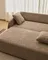 Трехместный диван-кровать Laira из бежевой синели, 218 см