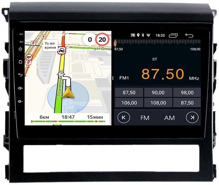 Магнитола для Toyota Land Cruiser 200 2015-2021 (без JBL) - Parafar PF567FHD на Android 13, CarPlay, 4G SIM-слот