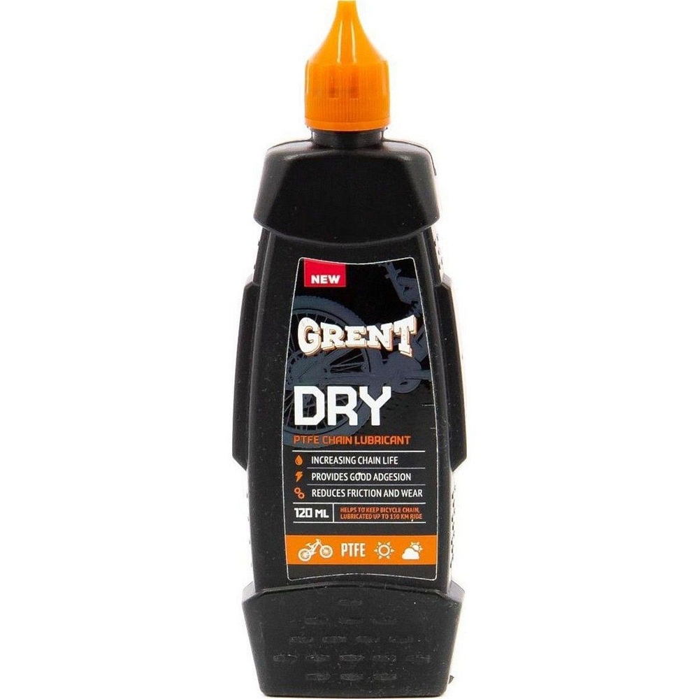 GRENT PTFE Dry Lube Цепная велосмазка для сухой погоды с тефлоном 120 мл (32130)