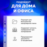Папки-файлы перфорированные А4 BRAUBERG «ECONOMY», КОМПЛЕКТ 100 шт., гладкие, 30 мкм, 229659