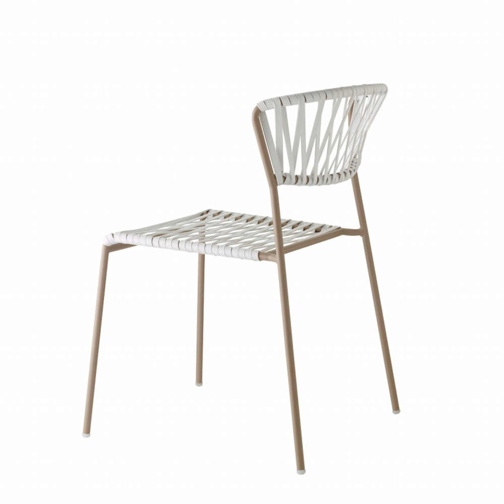 Стул плетеный Scab Design Lisa Club, тортора, белый