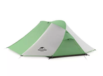 Палатка Naturehike Butterfly 2-местная, алюминиевый каркас, бело-зеленая, артикул NH21YW132-WHGR