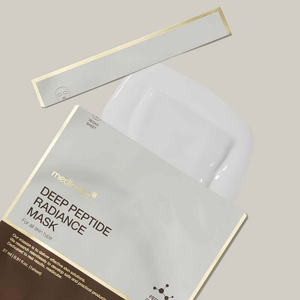 Medicube Тканевая маска с пептидами для сияния кожи Deep Peptide Radiance Mask 27мл.