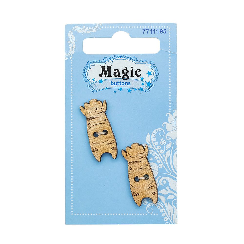 Украшения декоративные: пуговицы Корова, 2 шт, Magic Buttons LW792-V47