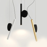 Pendant design lamp  Doi Meneghello by Luceplan (Black)
