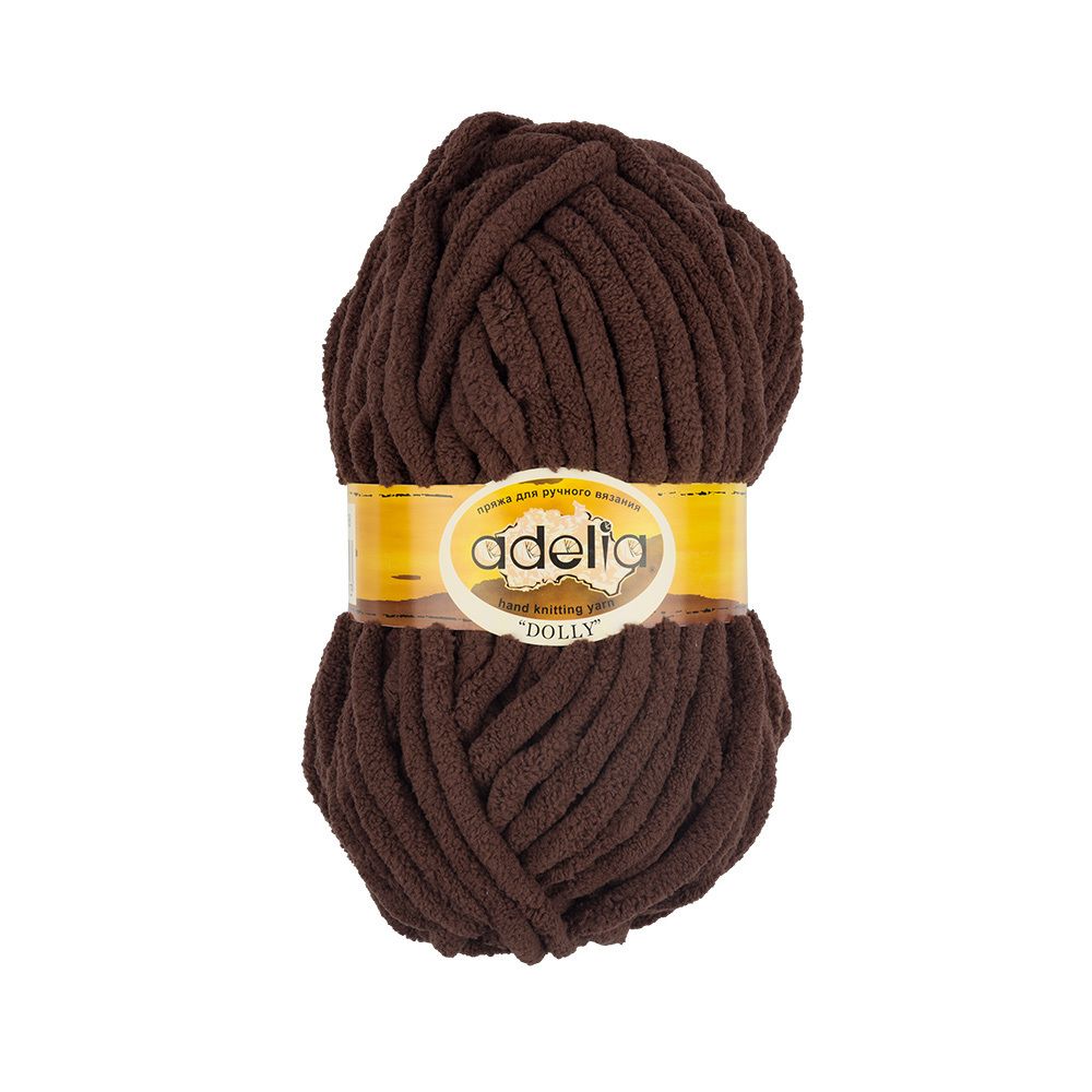 Пряжа Adelia Dolly / уп.5 мот. по 100г, 40м, 08 коричневый Пряжа Adelia Dolly / уп.5 мот. по 100г, 40м, 08 коричневый