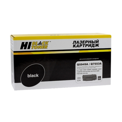 Картридж Hi-Black (HB-Q5949A/Q7553A) для HP LJ 1160/1320/P2015, Canon 715, Универсальный, 3,5K
