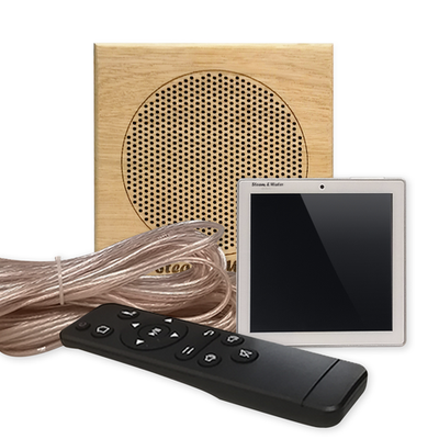 Комплект влагостойкой акустики для бани и сауны - SW1 White SAUNA SENSOR (квадратная решетка)