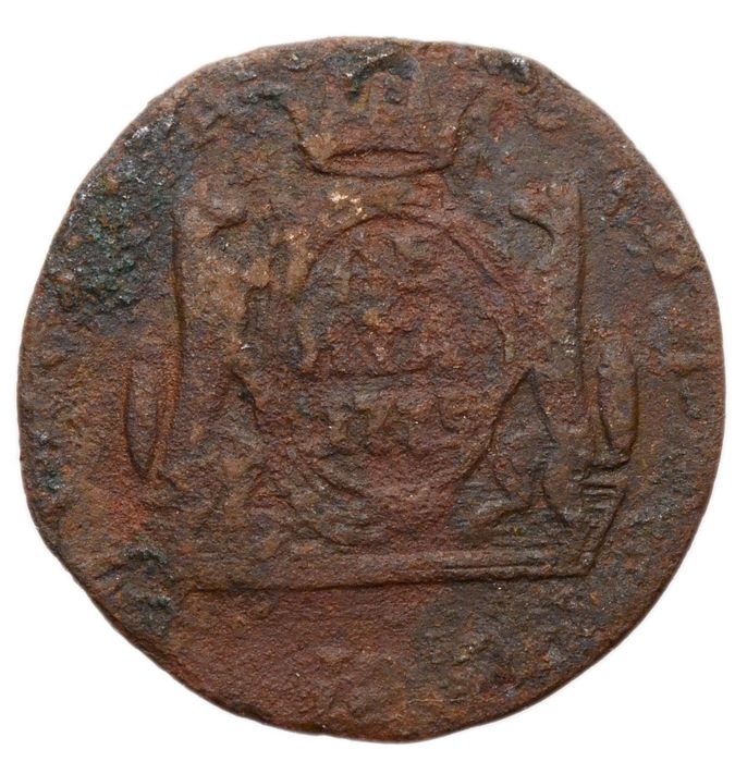 Денга 1779 КМ Екатерина II "Сибирская монета" G-VG