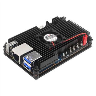 Металлический корпус для Orange Pi 5/5B с вентилятором