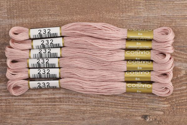 Мулине Lecien Cosmo, цв. 0232 / 6 мот. по 8 метров, в 6 сложений