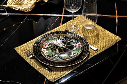 Подставка под тарелки 30x45см Garda Decor Аурум золотая