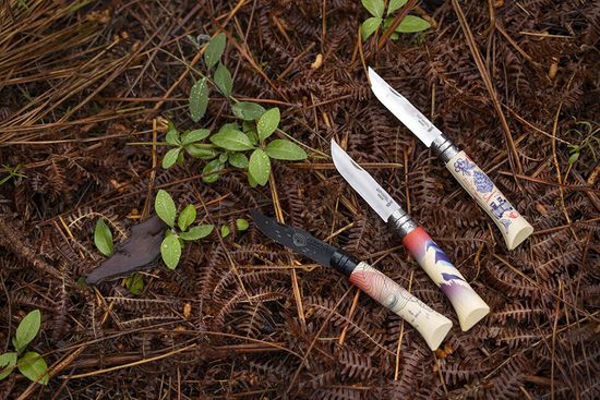 Складной нож Opinel №8, Escapade Azimut , 002443 c клинком из стали Sandvik™ 12С27, рукоять дерево (Бук)
